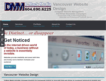 Tablet Screenshot of dmackmedia.com